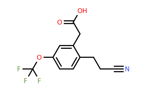 1804072-70-5 | 2-(2-Cyanoethyl)-5-(trifluoromethoxy)phenylacetic acid