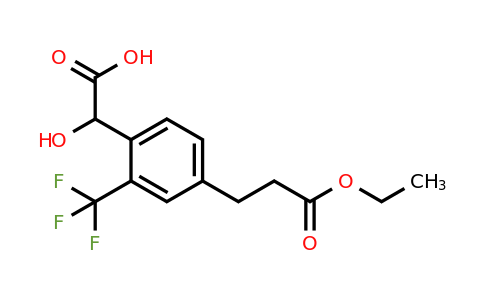 1804072-72-7 | 4-(3-Ethoxy-3-oxopropyl)-2-(trifluoromethyl)mandelic acid