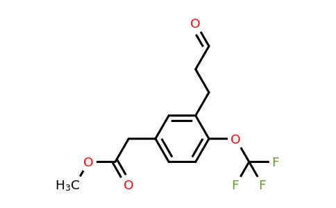 1804072-82-9 | Methyl 3-(3-oxopropyl)-4-(trifluoromethoxy)phenylacetate