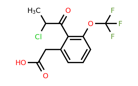 1804072-86-3 | 2-(2-Chloropropanoyl)-3-(trifluoromethoxy)phenylacetic acid