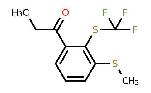1804072-87-4 | 1-(3-(Methylthio)-2-(trifluoromethylthio)phenyl)propan-1-one