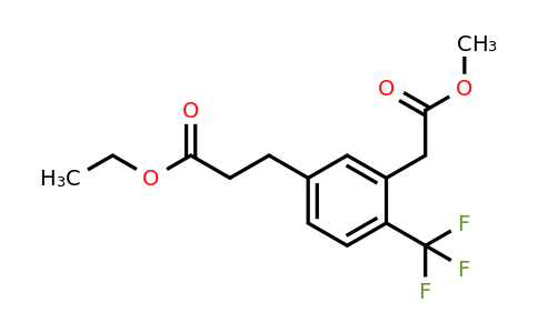 1804073-17-3 | Methyl 5-(3-ethoxy-3-oxopropyl)-2-(trifluoromethyl)phenylacetate