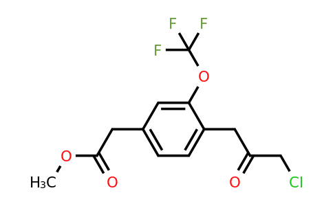 1804073-18-4 | Methyl 4-(3-chloro-2-oxopropyl)-3-(trifluoromethoxy)phenylacetate