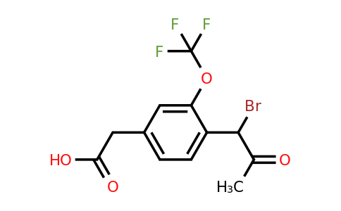 1804073-20-8 | 4-(1-Bromo-2-oxopropyl)-3-(trifluoromethoxy)phenylacetic acid