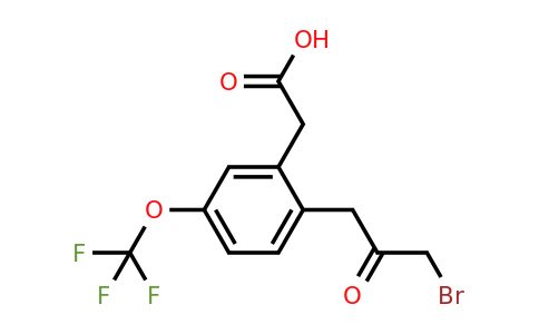 1804073-26-4 | 2-(3-Bromo-2-oxopropyl)-5-(trifluoromethoxy)phenylacetic acid