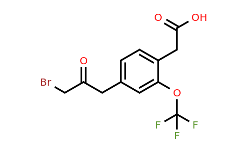 1804073-30-0 | 4-(3-Bromo-2-oxopropyl)-2-(trifluoromethoxy)phenylacetic acid