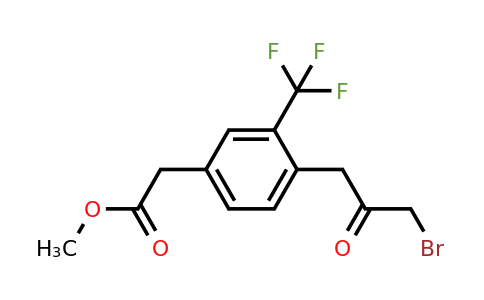 1804073-61-7 | Methyl 4-(3-bromo-2-oxopropyl)-3-(trifluoromethyl)phenylacetate