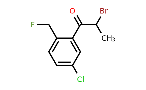 1804073-66-2 | 2-Bromo-1-(5-chloro-2-(fluoromethyl)phenyl)propan-1-one