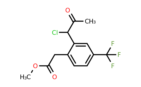 1804073-67-3 | Methyl 2-(1-chloro-2-oxopropyl)-4-(trifluoromethyl)phenylacetate
