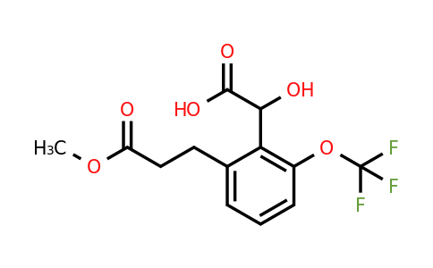 1804073-74-2 | 2-(3-Methoxy-3-oxopropyl)-6-(trifluoromethoxy)mandelic acid