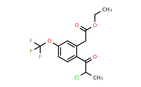1804073-76-4 | Ethyl 2-(2-chloropropanoyl)-5-(trifluoromethoxy)phenylacetate