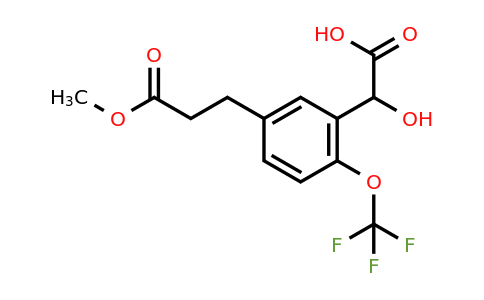 1804073-82-2 | 5-(3-Methoxy-3-oxopropyl)-2-(trifluoromethoxy)mandelic acid