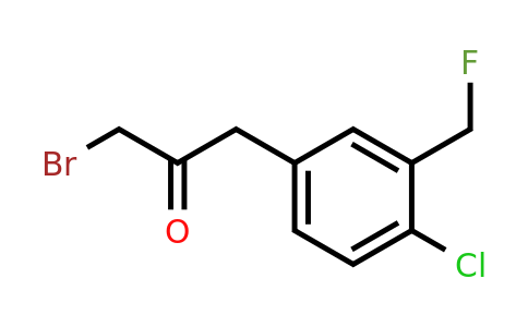 1804073-88-8 | 1-Bromo-3-(4-chloro-3-(fluoromethyl)phenyl)propan-2-one