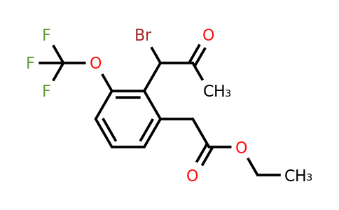 1804073-89-9 | Ethyl 2-(1-bromo-2-oxopropyl)-3-(trifluoromethoxy)phenylacetate