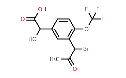 1804074-10-9 | 3-(1-Bromo-2-oxopropyl)-4-(trifluoromethoxy)mandelic acid