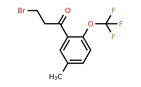 1804074-42-7 | 3-(3-Bromopropanoyl)-4-(trifluoromethoxy)toluene