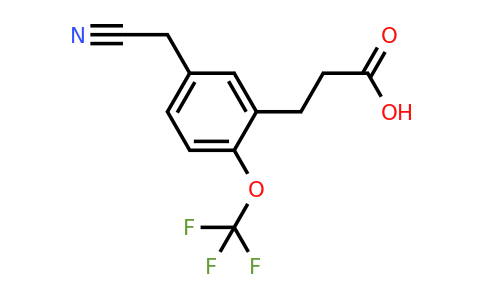 1804074-43-8 | 3-(2-Carboxyethyl)-4-(trifluoromethoxy)phenylacetonitrile