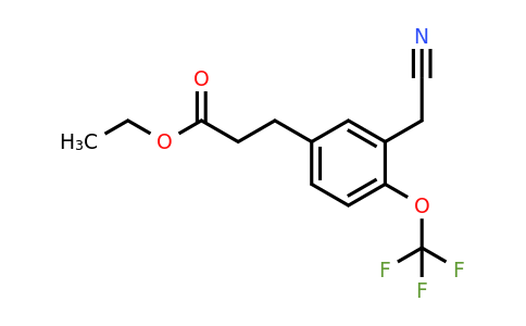 1804074-51-8 | Ethyl 3-(3-(cyanomethyl)-4-(trifluoromethoxy)phenyl)propanoate