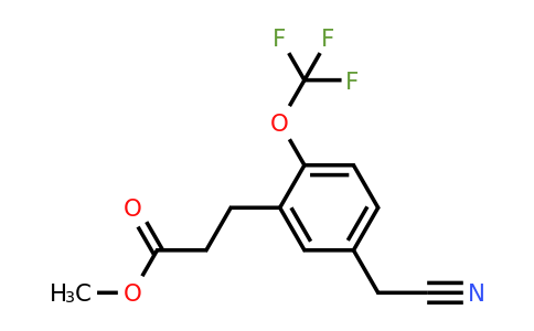 1804074-57-4 | Methyl 3-(5-(cyanomethyl)-2-(trifluoromethoxy)phenyl)propanoate