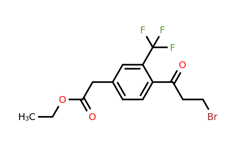 1804074-87-0 | Ethyl 4-(3-bromopropanoyl)-3-(trifluoromethyl)phenylacetate