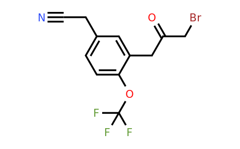 1804074-92-7 | 3-(3-Bromo-2-oxopropyl)-4-(trifluoromethoxy)phenylacetonitrile