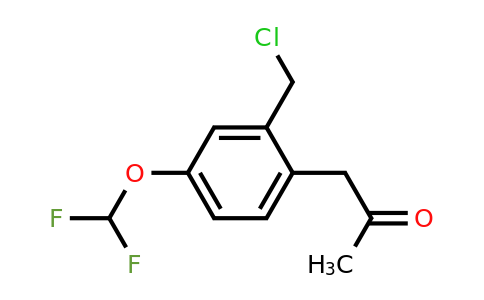 1804075-30-6 | 1-(2-(Chloromethyl)-4-(difluoromethoxy)phenyl)propan-2-one
