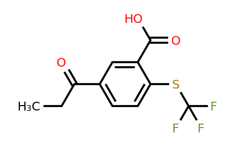 1804075-53-3 | 5-Propionyl-2-(trifluoromethylthio)benzoic acid