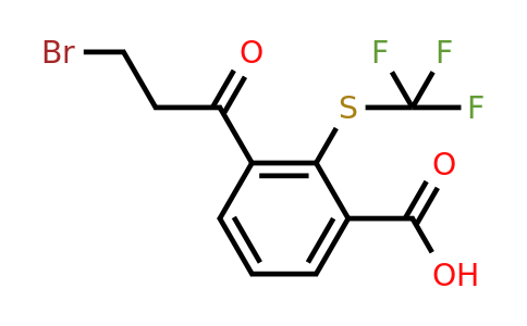 1804075-67-9 | 3-(3-Bromopropanoyl)-2-(trifluoromethylthio)benzoic acid