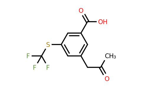1804075-92-0 | 3-(2-Oxopropyl)-5-(trifluoromethylthio)benzoic acid