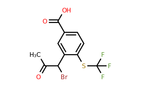 1804075-97-5 | 3-(1-Bromo-2-oxopropyl)-4-(trifluoromethylthio)benzoic acid