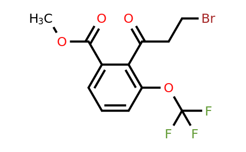 1804076-06-9 | Methyl 2-(3-bromopropanoyl)-3-(trifluoromethoxy)benzoate