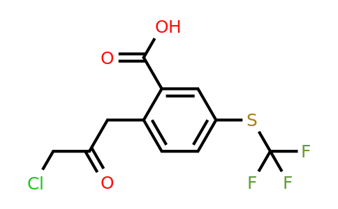 1804076-07-0 | 2-(3-Chloro-2-oxopropyl)-5-(trifluoromethylthio)benzoic acid