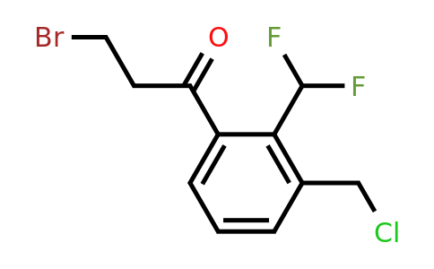 1804076-19-4 | 3-Bromo-1-(3-(chloromethyl)-2-(difluoromethyl)phenyl)propan-1-one