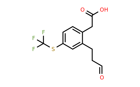 1804076-38-7 | 2-(3-Oxopropyl)-4-(trifluoromethylthio)phenylacetic acid