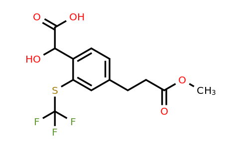 1804076-67-2 | 4-(3-Methoxy-3-oxopropyl)-2-(trifluoromethylthio)mandelic acid