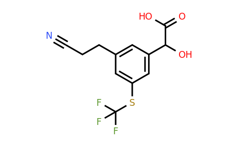 1804076-71-8 | 3-(2-Cyanoethyl)-5-(trifluoromethylthio)mandelic acid