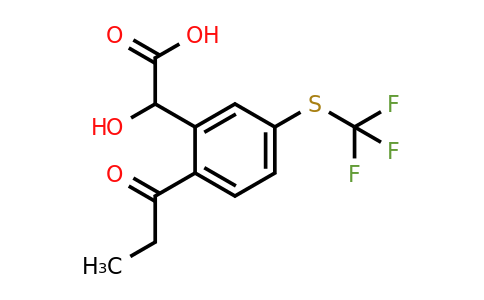 1804076-87-6 | 2-Propionyl-5-(trifluoromethylthio)mandelic acid