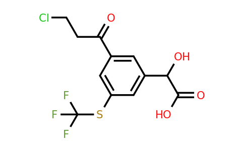 1804076-98-9 | 3-(3-Chloropropanoyl)-5-(trifluoromethylthio)mandelic acid
