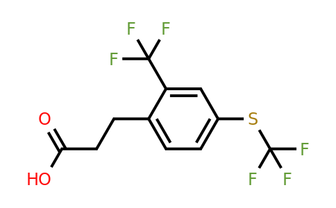 1804077-01-7 | 3-(2-(Trifluoromethyl)-4-(trifluoromethylthio)phenyl)propanoic acid