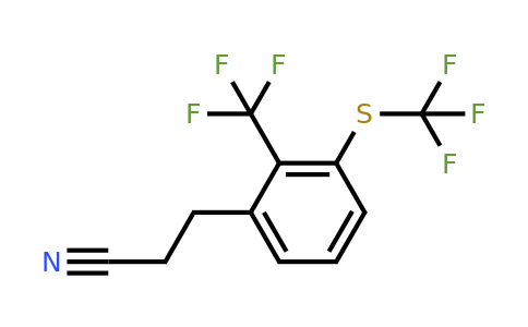 1804077-10-8 | 3-(2-(Trifluoromethyl)-3-(trifluoromethylthio)phenyl)propanenitrile