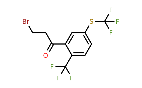 1804077-14-2 | 3-Bromo-1-(2-(trifluoromethyl)-5-(trifluoromethylthio)phenyl)propan-1-one