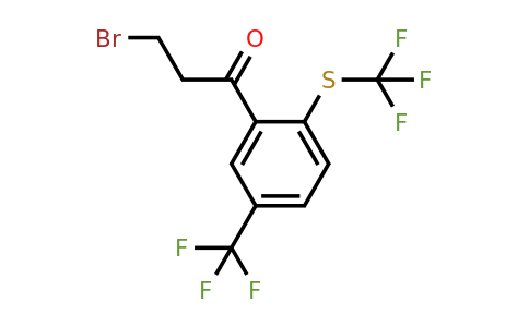1804077-17-5 | 3-Bromo-1-(5-(trifluoromethyl)-2-(trifluoromethylthio)phenyl)propan-1-one
