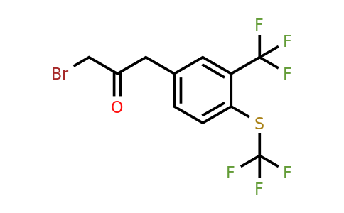 1804077-23-3 | 1-Bromo-3-(3-(trifluoromethyl)-4-(trifluoromethylthio)phenyl)propan-2-one