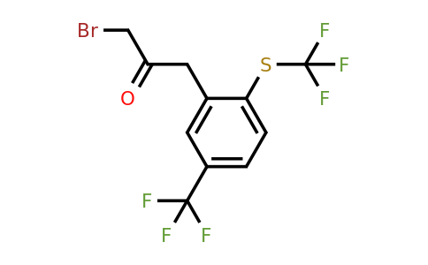 1804077-26-6 | 1-Bromo-3-(5-(trifluoromethyl)-2-(trifluoromethylthio)phenyl)propan-2-one