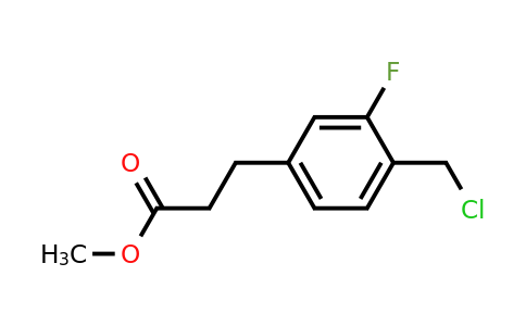 1804077-73-3 | Methyl 4-(chloromethyl)-3-fluorophenylpropanoate
