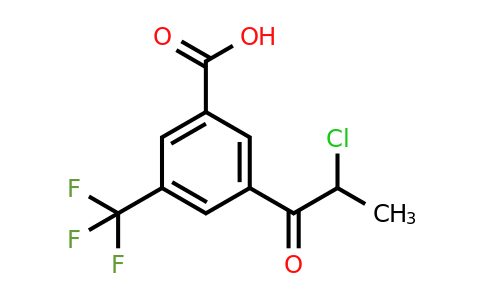 1804077-80-2 | 3-(2-Chloropropanoyl)-5-(trifluoromethyl)benzoic acid