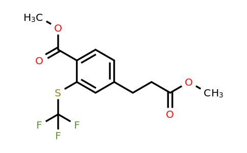 1804077-88-0 | Methyl 4-(3-methoxy-3-oxopropyl)-2-(trifluoromethylthio)benzoate