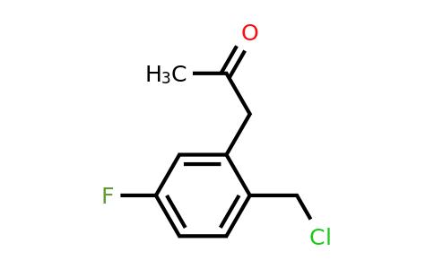 1804077-97-1 | 1-(2-(Chloromethyl)-5-fluorophenyl)propan-2-one