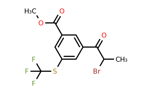 1804078-08-7 | Methyl 3-(2-bromopropanoyl)-5-(trifluoromethylthio)benzoate