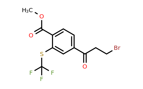 1804078-13-4 | Methyl 4-(3-bromopropanoyl)-2-(trifluoromethylthio)benzoate